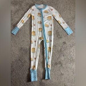 Angel Dear Pancakes Bamboo Zipper Pajamas Toddler 3T bamboo pajamas